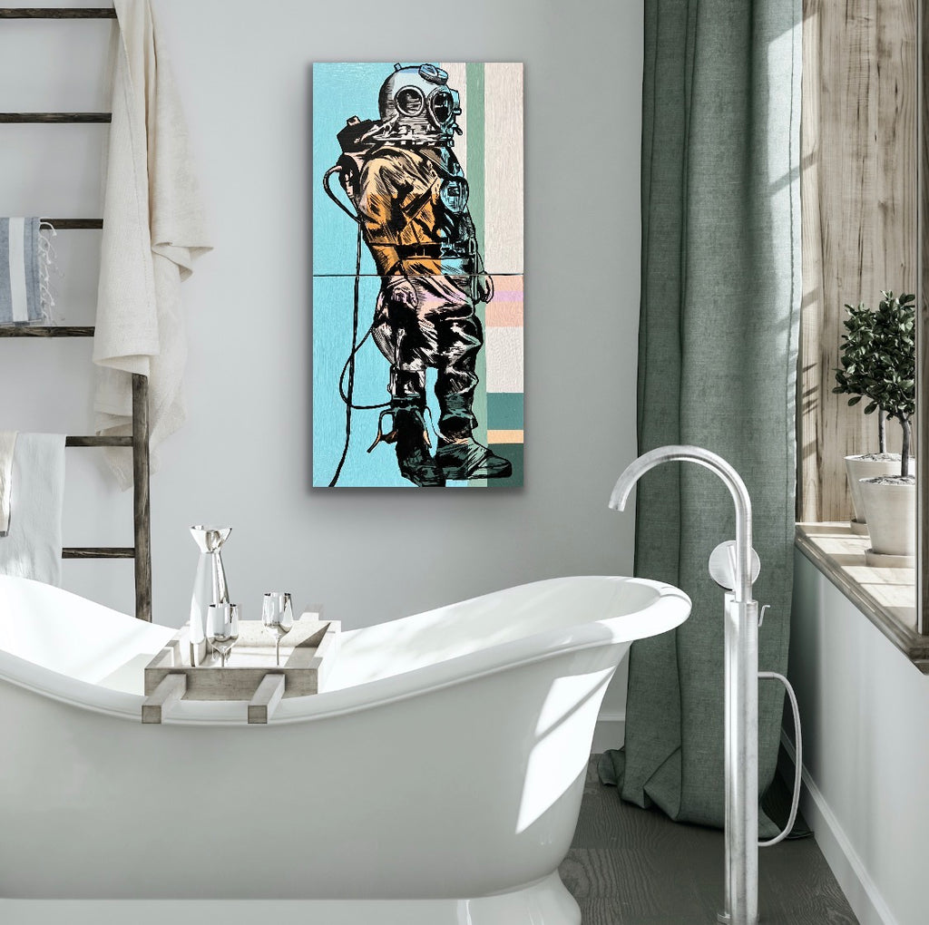 Original- Echos Below Diptych