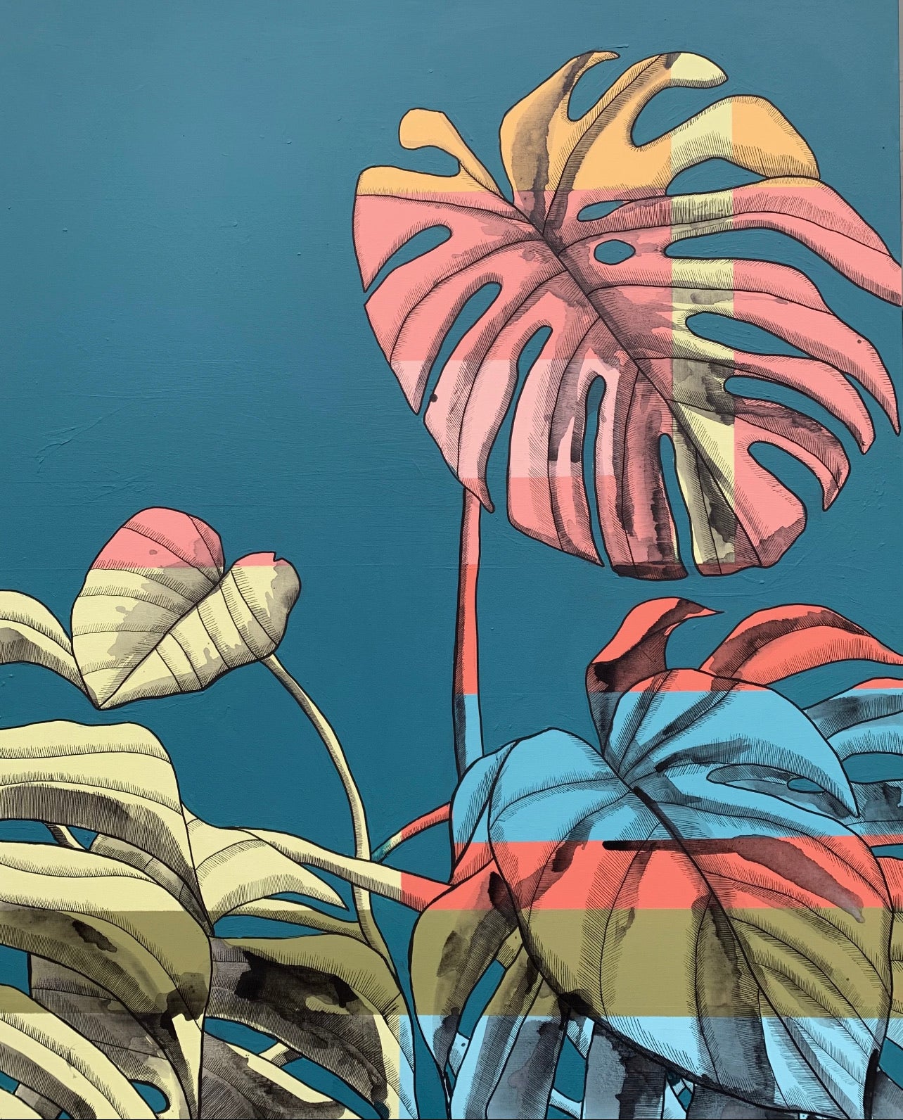 painted split leaf philodendron Split Leaf Philodendron – Philip Bennett Walker